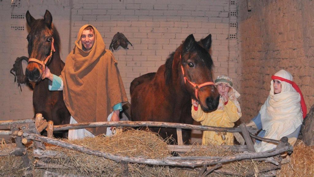 Una de las escenas del Belén de Estadilla.