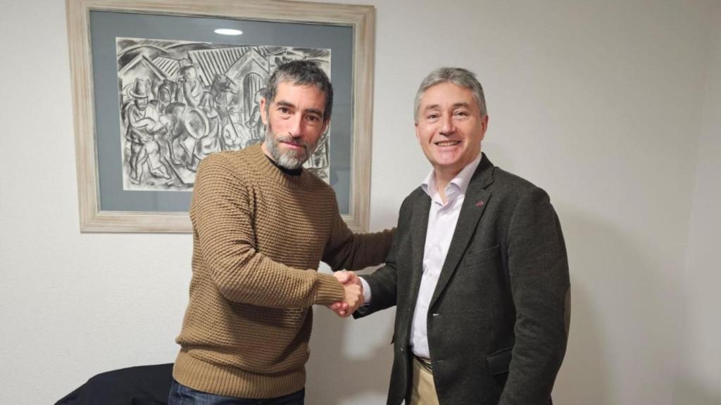 José R. López, cofundador de DDS, y Ricardo Cao, rector de la Universidade da Coruña.