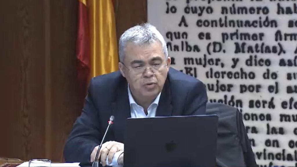 Comparecencia de Santos Cerdán en el Senado. Foto: Senado.