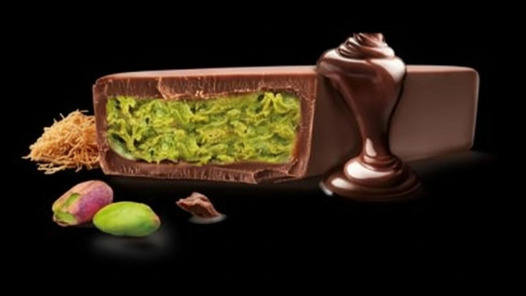 Un turrón de estilo Dubái.