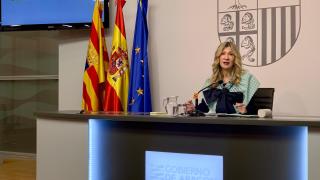 La vicepresidenta de Aragón, Mar Vaquero, este miércoles.