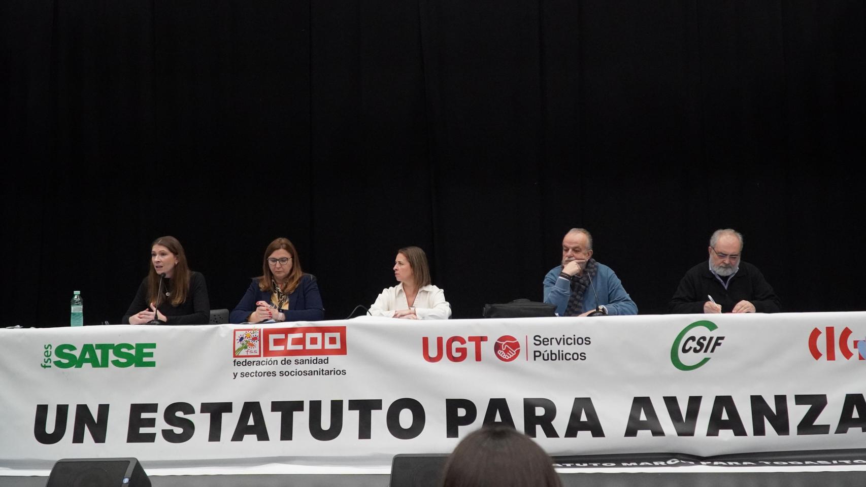 Asamblea informativa de los sindicatos sanitarios del Ámbito de Negociación de este miércoles.