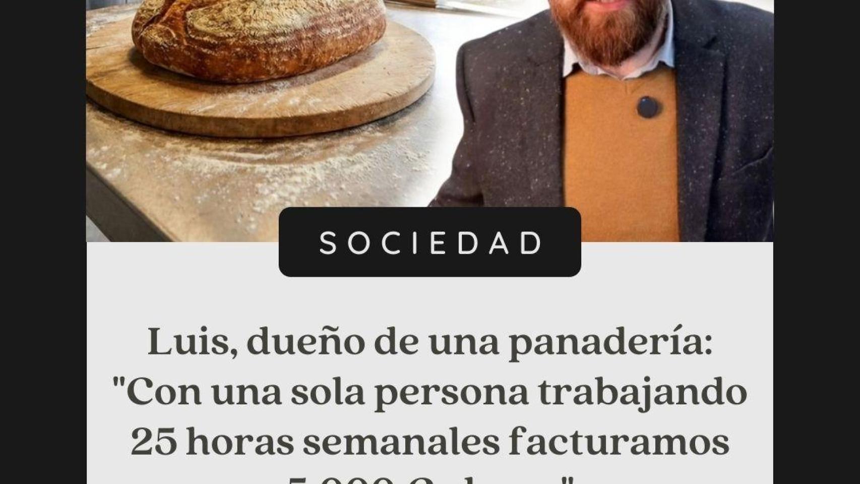 Oriol Ribot, carnicero, en un montaje de El español