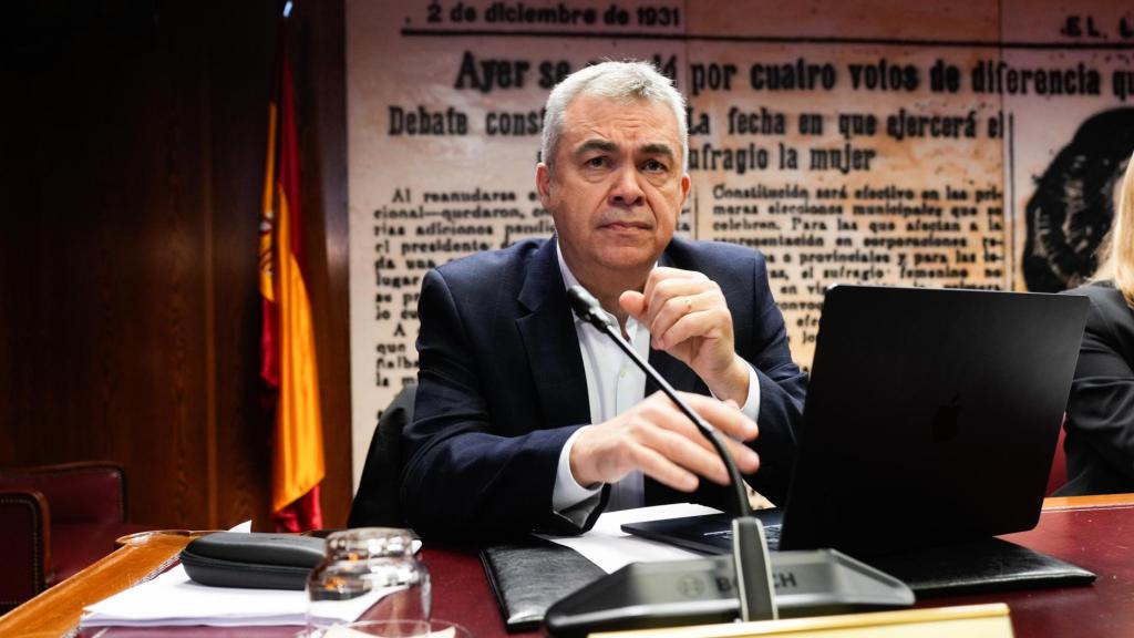 Santos Cerdán, ex 'número tres' del PSOE, en el Senado, en una imagen de archivo.