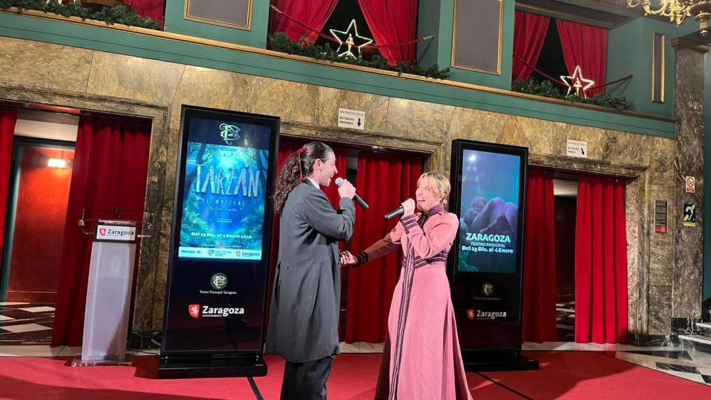 Los actores principales del musical, Mireia Coma y GiamPaolo Picucci.