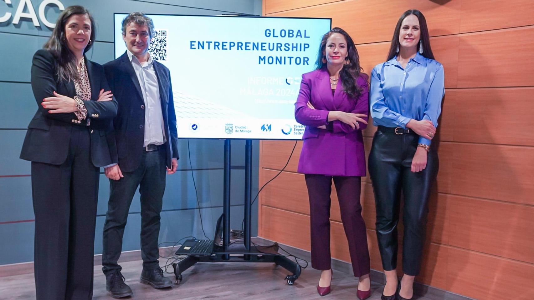 Un momento de la presentación del informe GEM en Málaga.