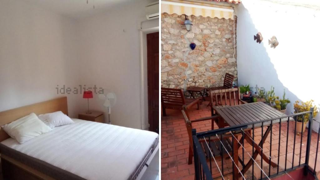 Montaje con imágenes de la vivienda.