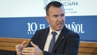 Vicente Mompó durante su intervención en el IV Foro Económico Valenciano.