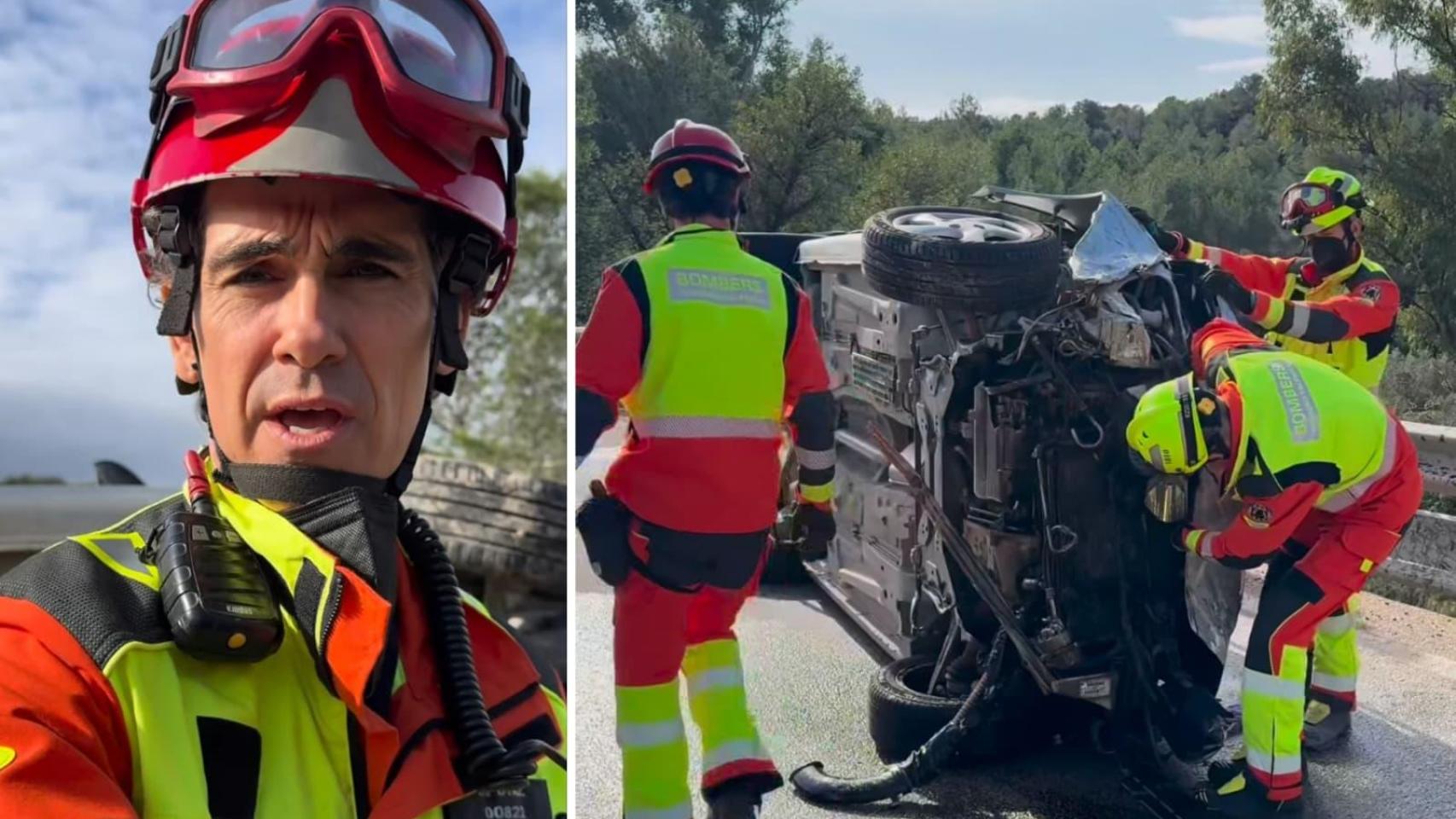 El bombero valenciano Edi Díaz.