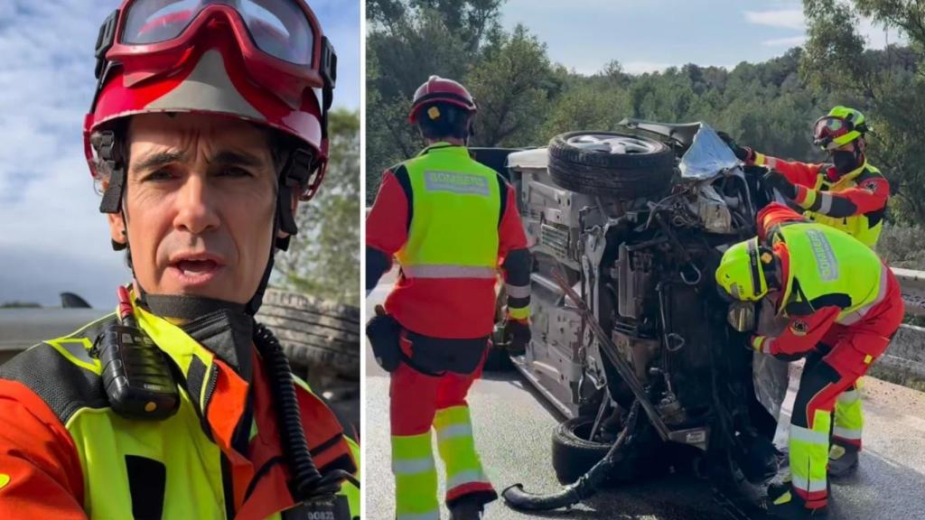 El bombero valenciano Edi Díaz.