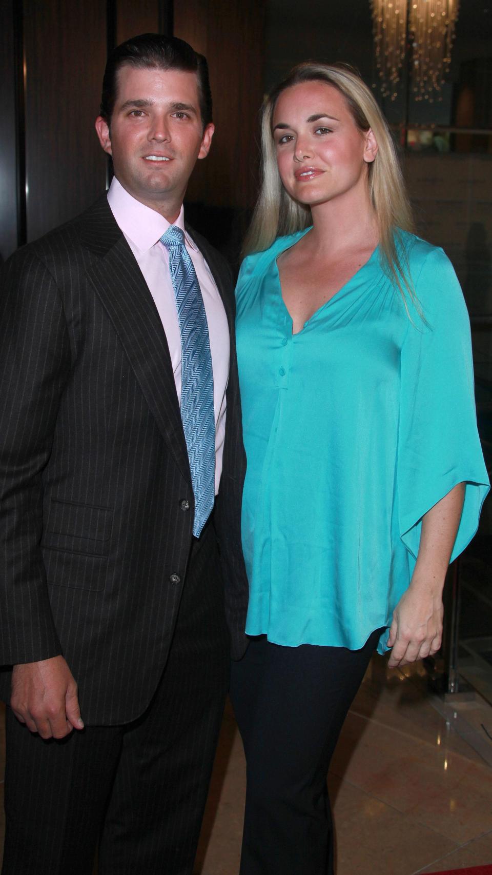 Donald Trump Jr., con su exmujer, Vanessa Trump.