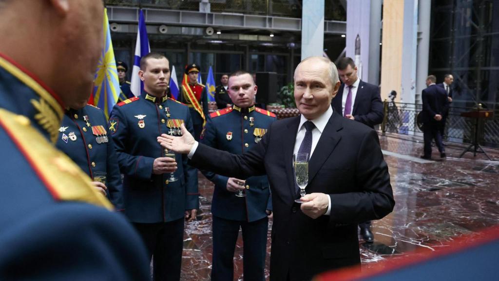 El presidente ruso, Vladimir Putin, este miércoles en una ceremonia de condecoraciones militares en Moscú.