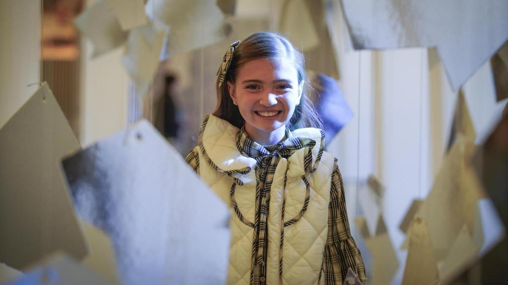 Valentina Tárraga, Bellea del foc infantil en la exposición 'Viaje al reino de las nieves' de Espacio Séneca.