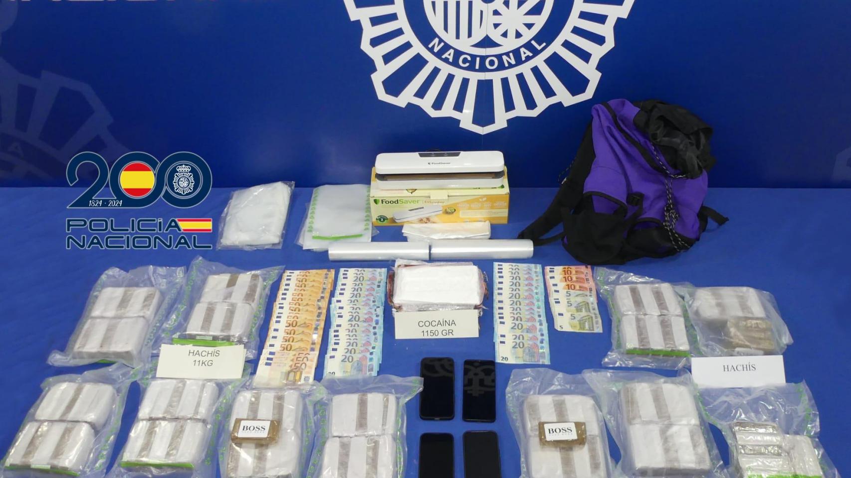 Material requisado por la Policía Nacional