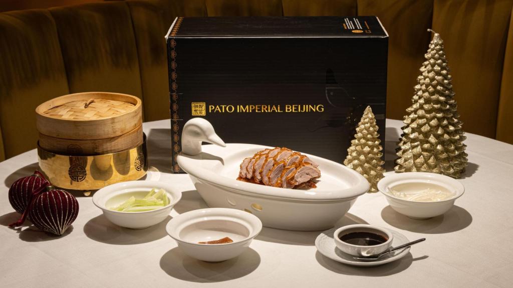 La caja en la que se presenta el Pato Imperial Beijing.