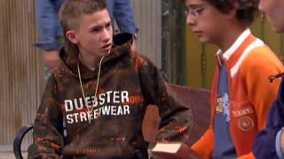 Adrián Gordillo, 'El Mecos', junto a Eduardo Casanova, que daba vida a Fidel en 'Aída'.