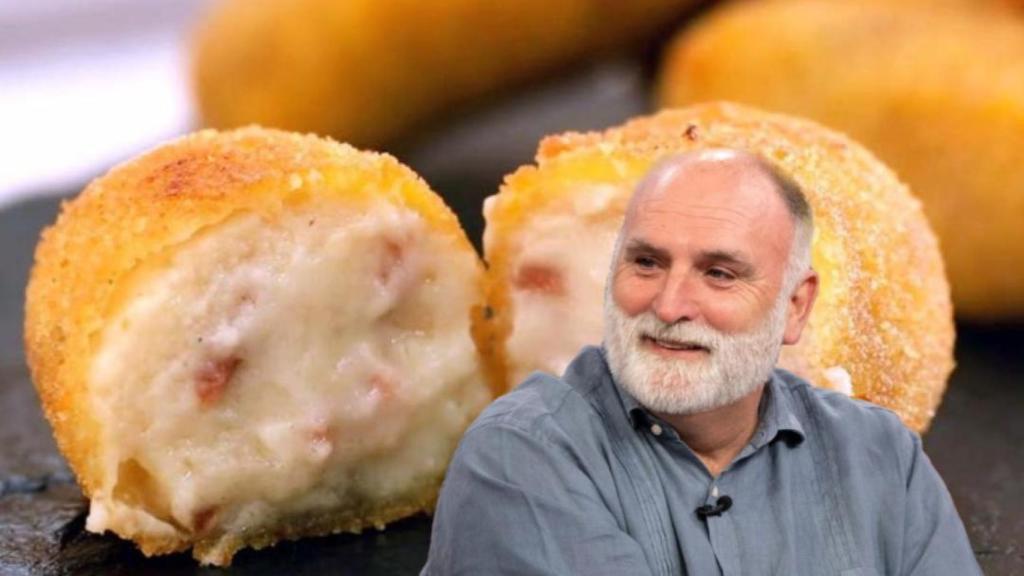 José Andrés, chef, y el truco de su madre para unas croquetas cremosas.