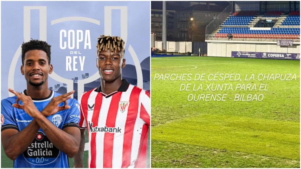 Jácome acusa a la Xunta de hacer chapuzas en el campo del Ourense CF.