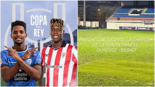 Jácome acusa a la Xunta de hacer chapuzas en el campo del Ourense CF.