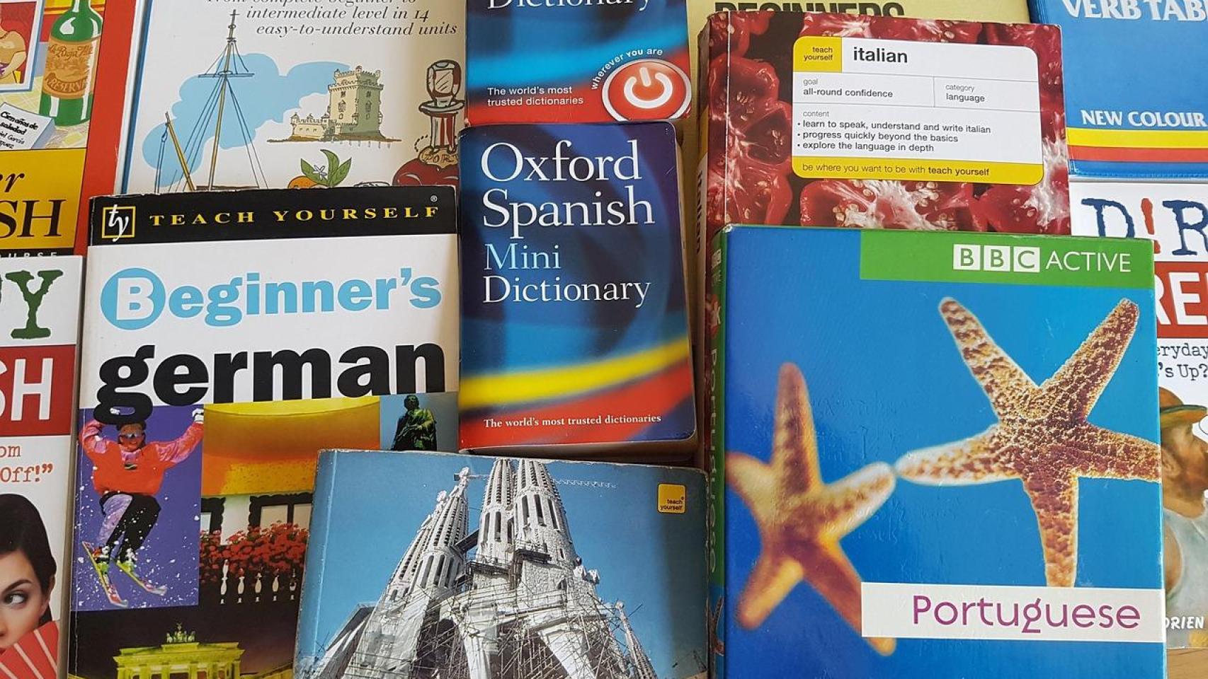 Libros de diferentes idiomas.