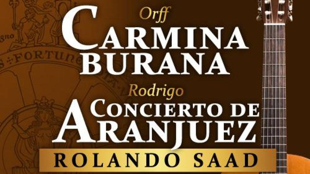 Una de las citas clásicas de este mes será el doble concierto de Carmina Burana y el Concierto de Aranjuez