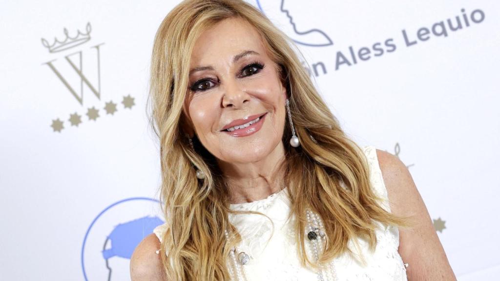 La actriz Ana García Obregón en el evento que ha organizado este jueves, día 18, en Madrid.