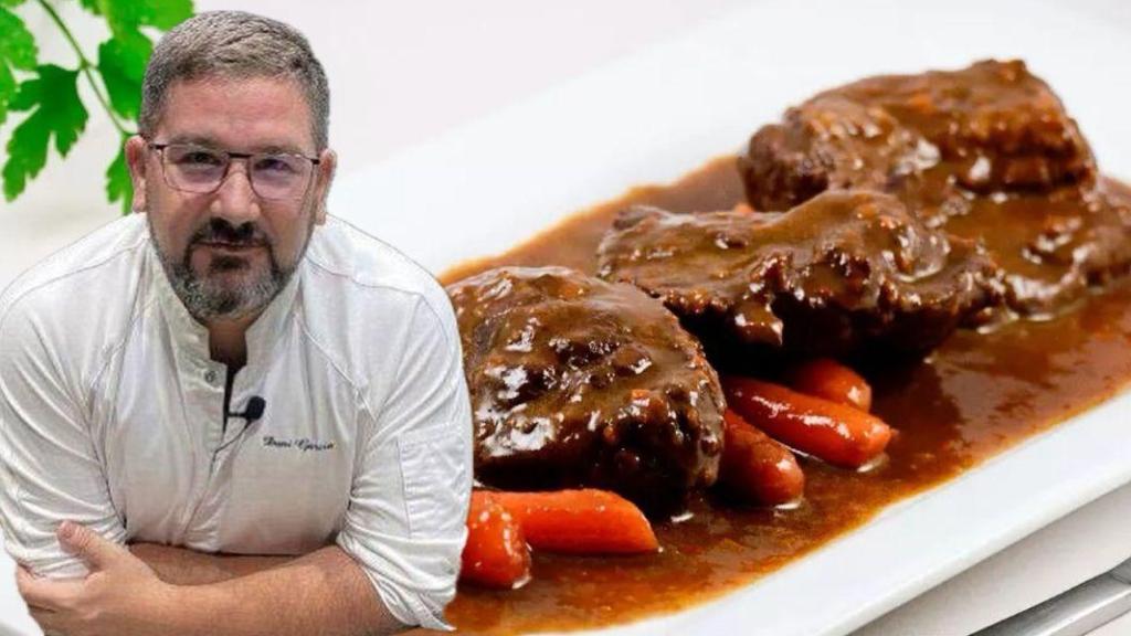 Dani García junto a unas carrilleras.