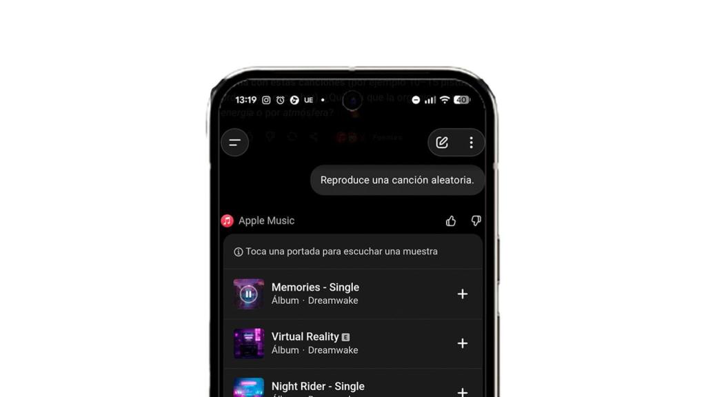 Captura del sistema en un Pixel.