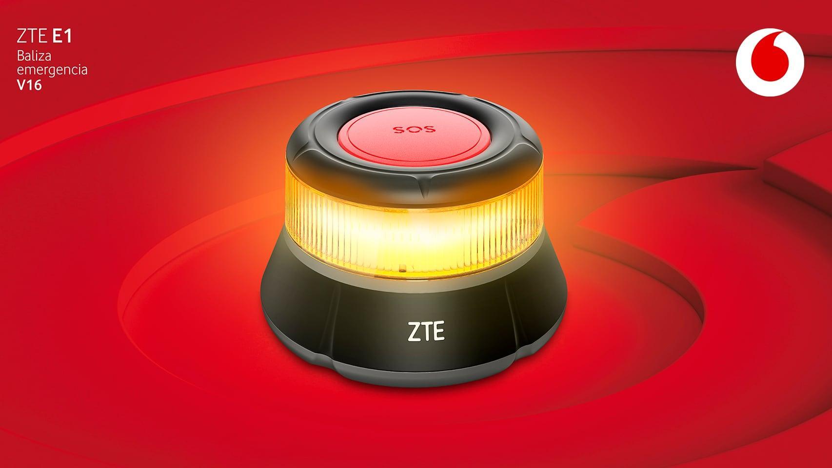 Baliza V16 ZTE y Vodafone