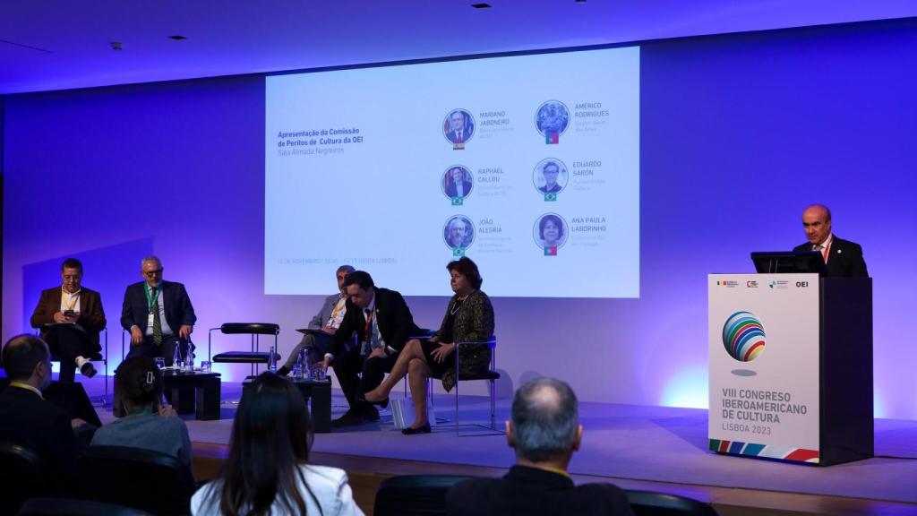 Presentación de la Comisión Experta de Cultura de la OEI en Lisboa, 2023.