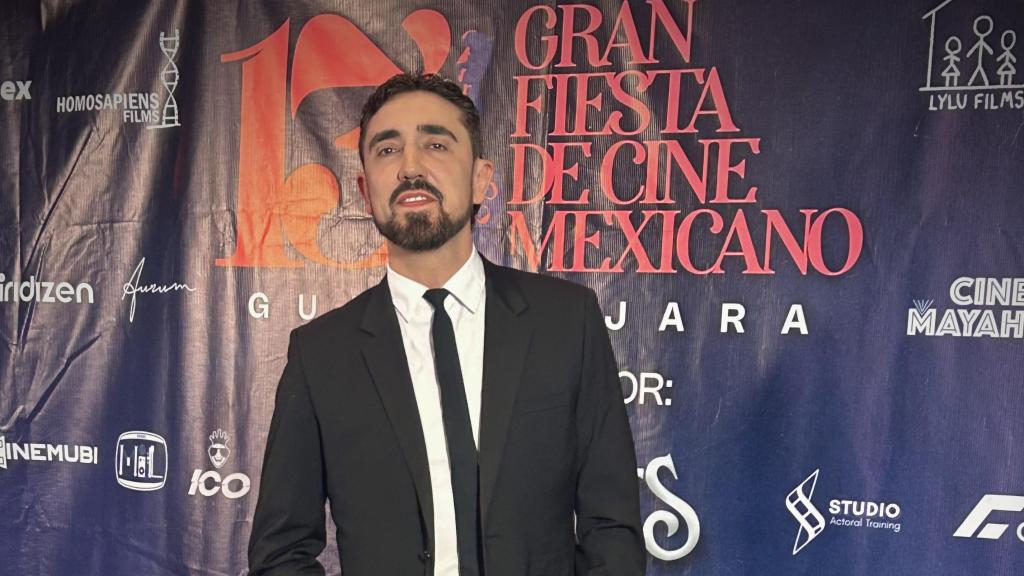 El actor Sergio María en la gran fiesta del cine mexicano