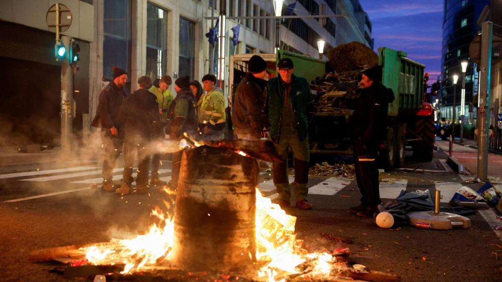 Manifestación de los agricultores y ganaderos europeos en Bruselas
