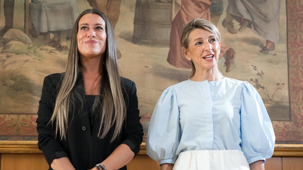 Míriam Nogueras, portavoz de Junts en el Congreso, y Yolanda Díaz, vicepresidenta segunda del Gobierno y ministra de Trabajo.