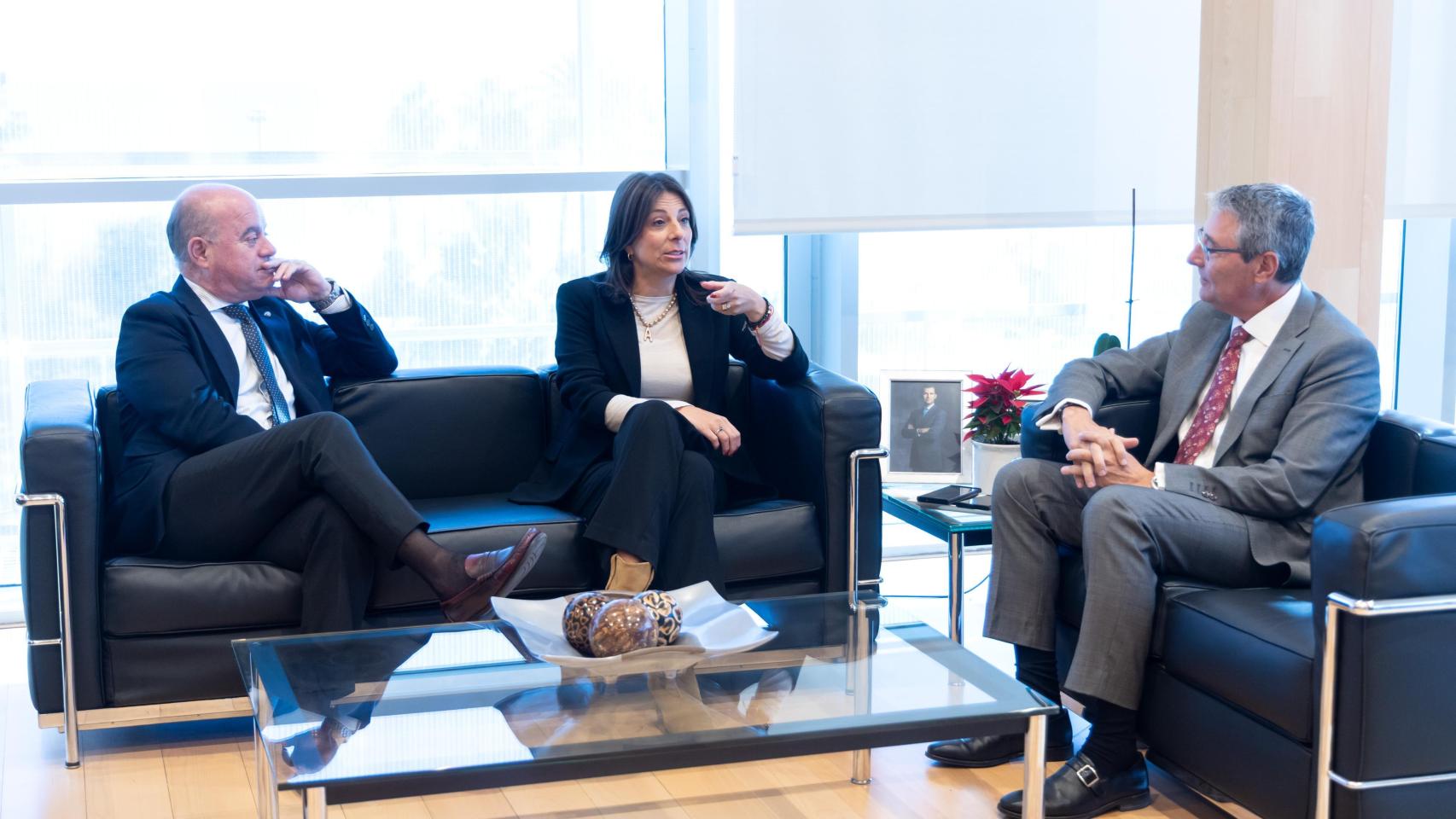 Manuel Barón, Mari Paz Fernández y Francisco Salado.