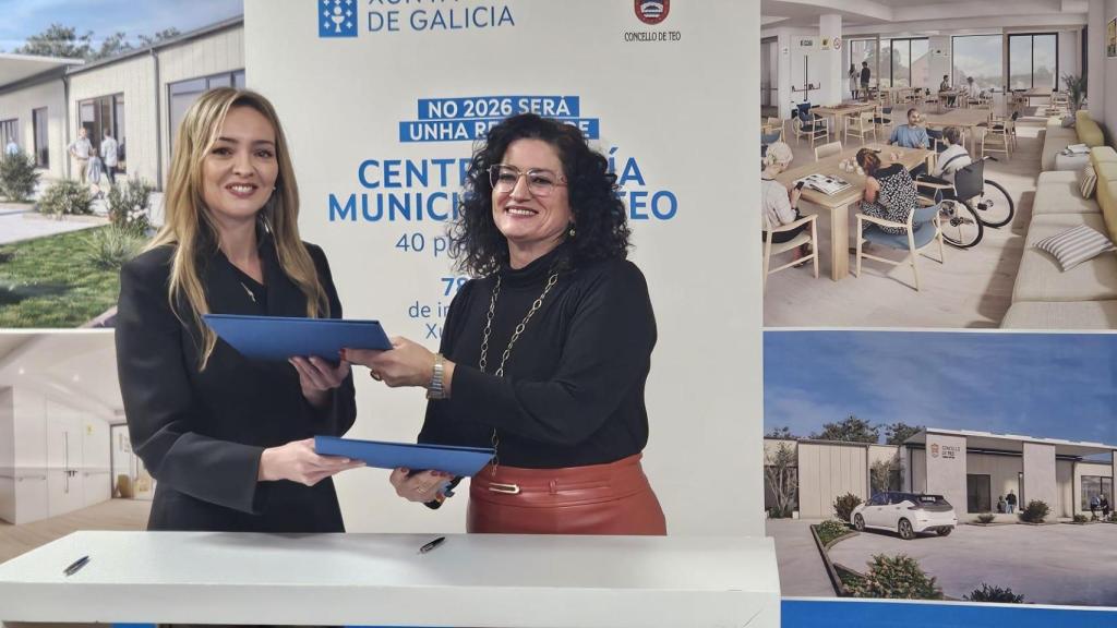 Teo (A Coruña) y Xunta firman un convenio para la adecuación del futuro centro de día