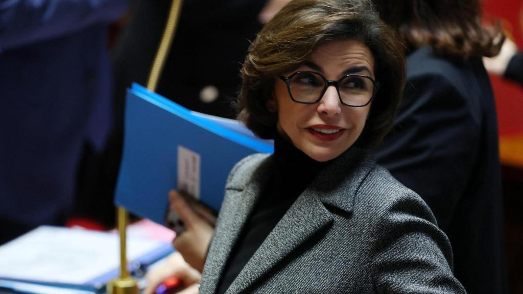 La ministra de Cultura francesa, Rahida Dati, el martes en la Asamblea Nacional.