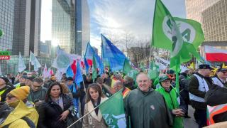 Protesta en Bruselas. Foto: Asaja.