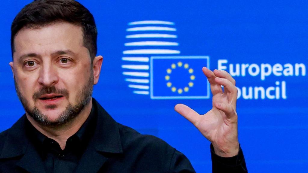 El presidente de Ucrania, Volodímir Zelenski, comparece este jueves desde Bruselas.