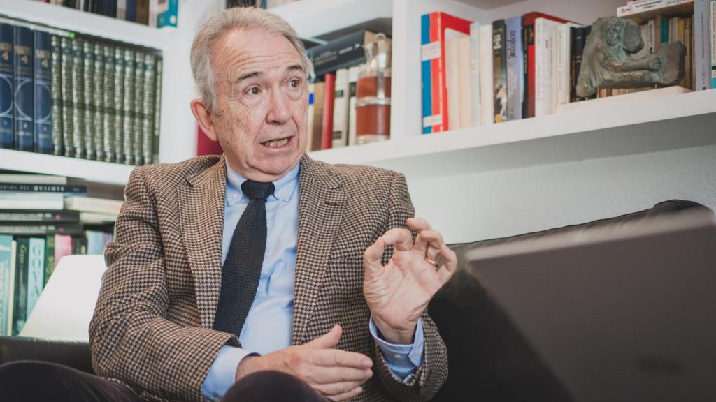 Francisco López Rupérez, expresidente del Consejo Escolar, durante la conversación con EL ESPAÑOL.