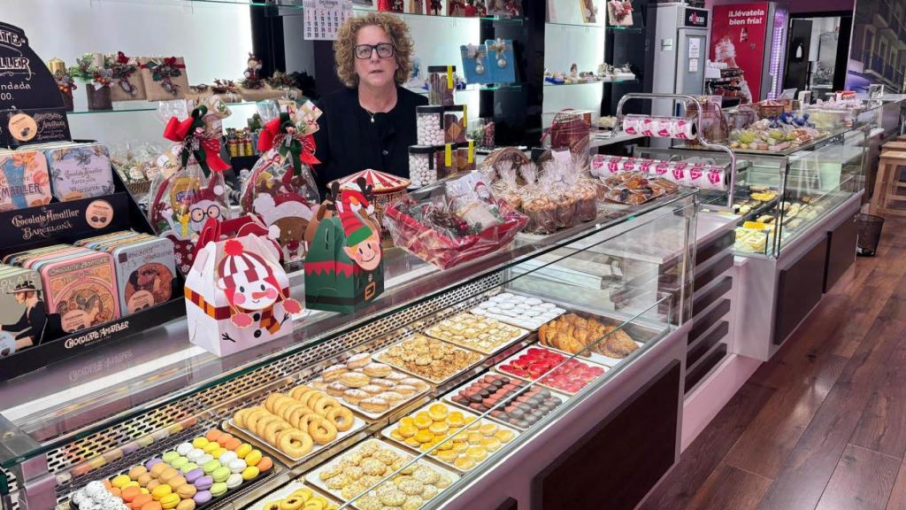 Belén en la Pastelería El Horno de Medina del Campo.