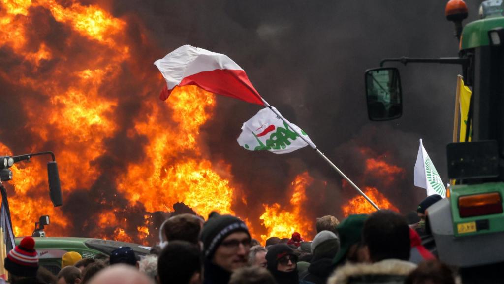 Protesta en Bruselas.