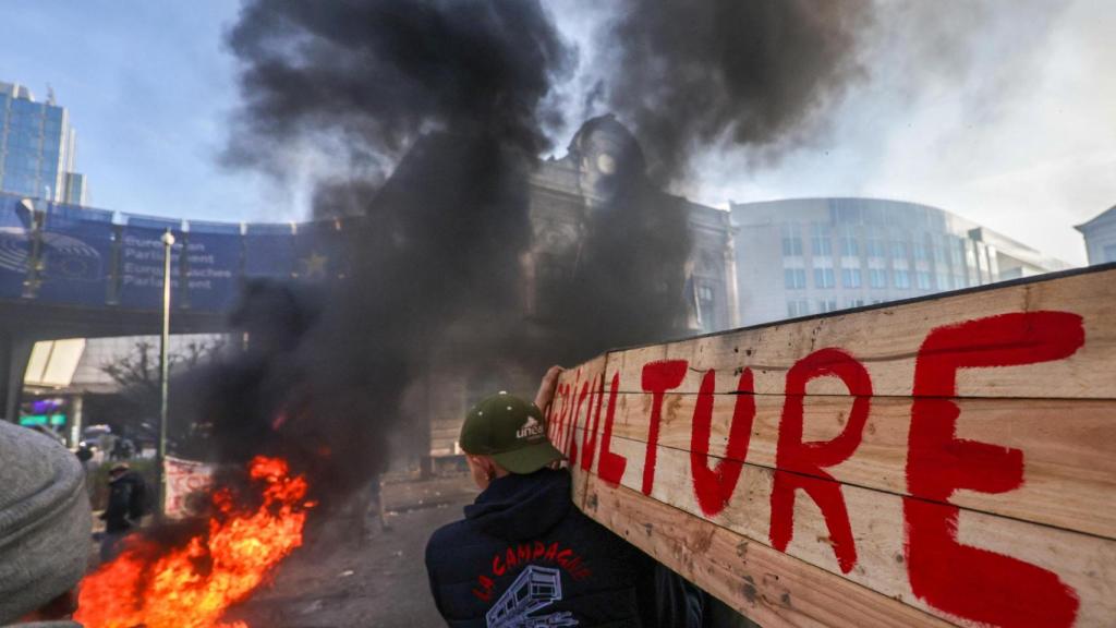 Protesta en Bruselas.