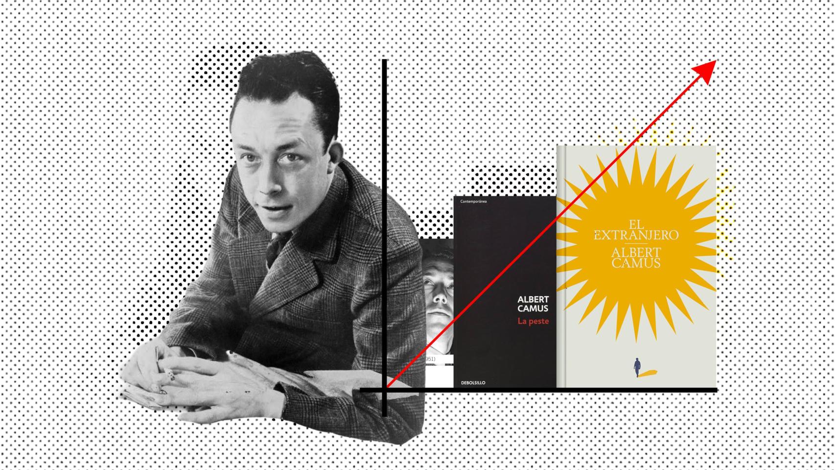 Albert Camus. Diseño: Rubén Vique