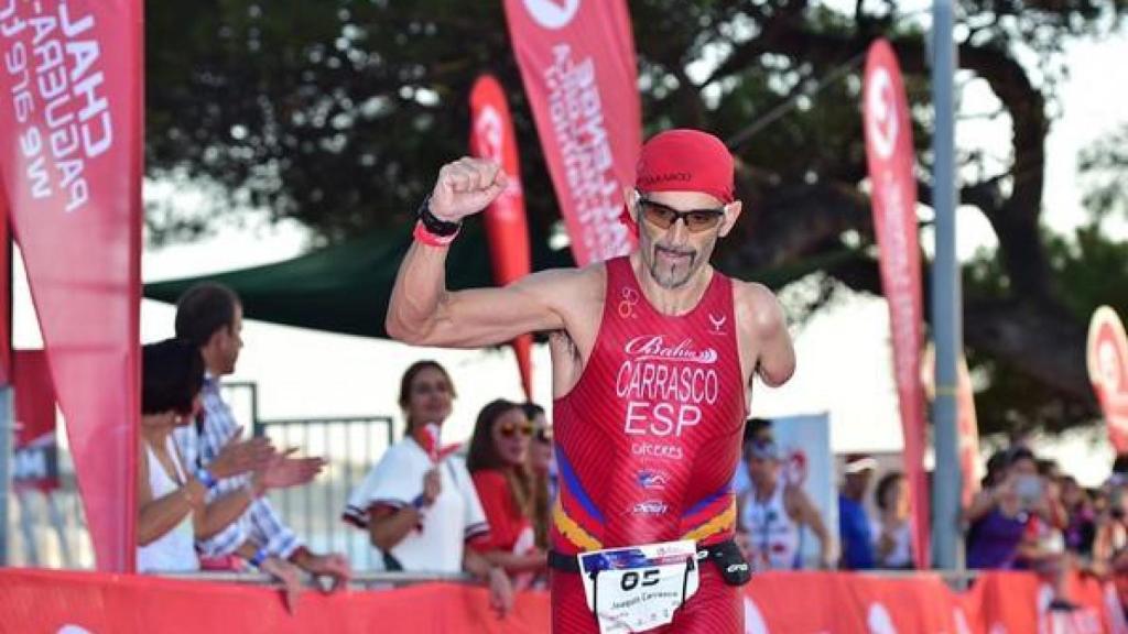 Kini Carrasco, al término de una carrera en 2015.