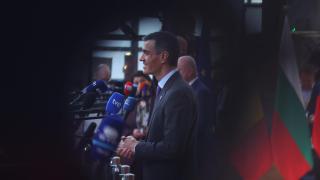 El presidente del Gobierno, Pedro Sánchez, durante la cumbre de este jueves en Bruselas