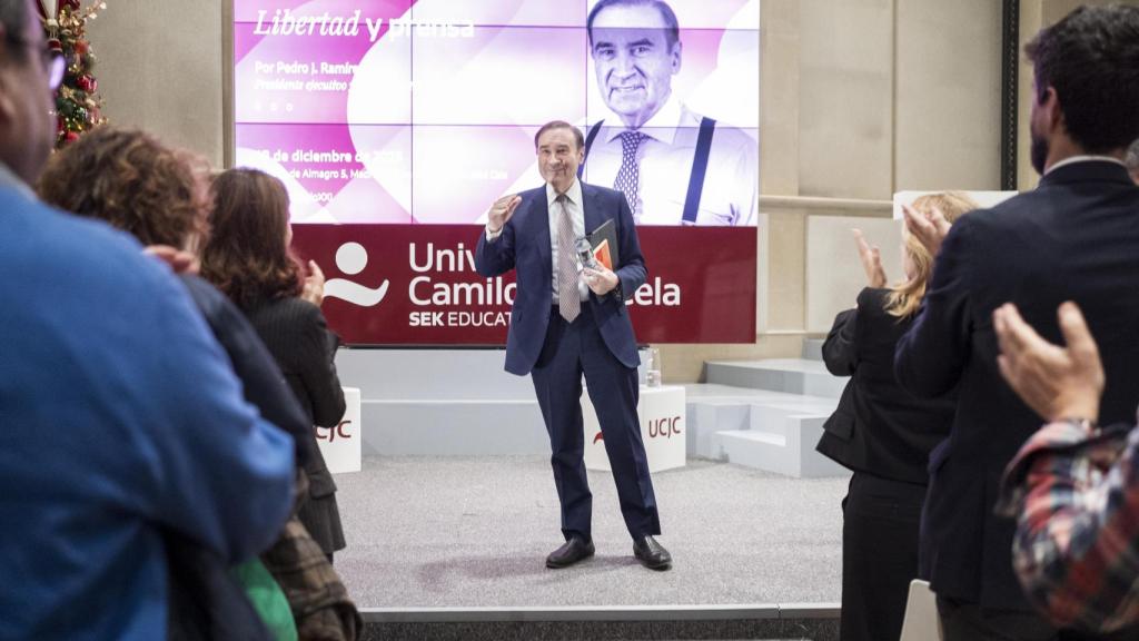 Pedro J. Ramírez, presidente ejecutivo y director de EL ESPAÑOL, en la clausura del ciclo de conferencias 'La libertad en el siglo XXI'.