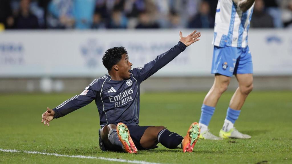 Endrick, durante el partido de Copa contra el Talavera