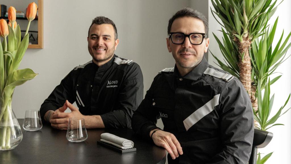 El chef Rafa Bergamo y su socio Andres Correa.