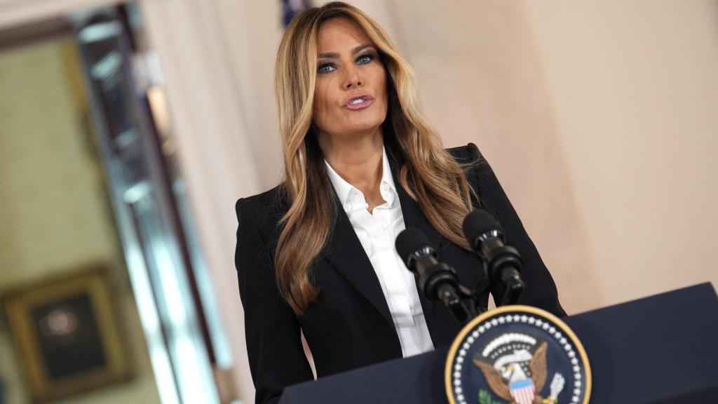 Melania Trump en un acto en la Casa Blanca el pasado octubre.
