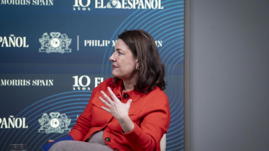 Dolores González Pastor durante el encuentro.